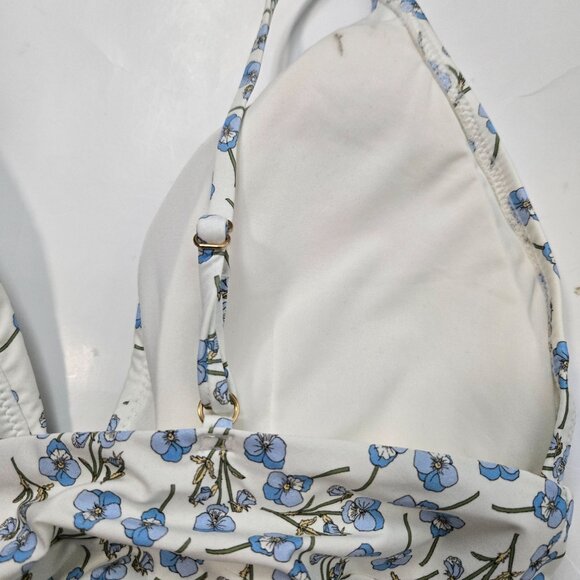 J. Crew Size 8 Plunge Halter One-Piece Swimsuit Liberty Ros Floral NEW - Picture 8 of 15